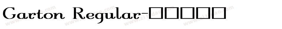 Garton Regular字体转换